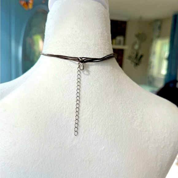 COPY - 🥈Cookie Lee Circle Pendant Necklace with 4 Removable Faux Leather Stran… - Picture 8 of 10